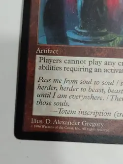 1996 Magic: The Gathering Mirage Cursed Totem Rare NM - Image 3