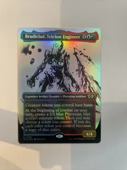 Brudiclad, Telchor Engineer FOIL - Borderless Multiverse Legends Excellent MTG - Image 1