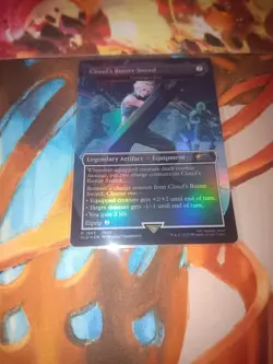 1x Cloud's Buster Sword - Umezawa's Jitte, Foil Secret Lair Final Fantasy MTG NM - Image 1