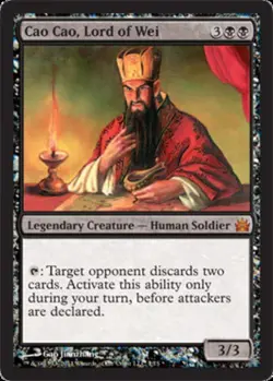 MTG Cao Cao, Lord of Wei - Foil, Light Play, English From the Vault: Legends - Image 1