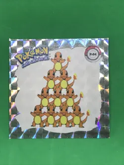 Charmander Pyramid Pr04 1999 Pokemon Artbox Sticker Prizm Series 1 Nintendo NM+ - Image 1