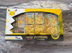 Pokemon Celebrations Pikachu V-Union Collection Box 25th Anniversary. 820650809156 - Image 1