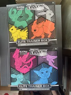 SET OF 2 POKEMON EVOLVING SKIES FACTORY SEALED ELITE TRAINER BOX ETB - Image 1