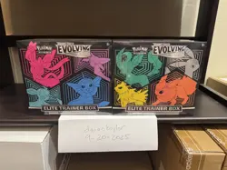 SET OF 2 POKEMON EVOLVING SKIES FACTORY SEALED ELITE TRAINER BOX ETB - Image 2