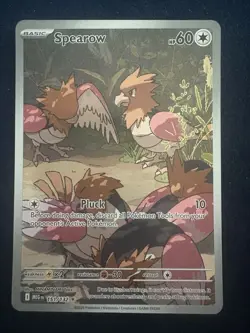 Pokemon TCG Mega Evolutions Spearow 151/132 Illustration Rare NM+ - Image 1