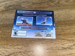 Pokemon Scarlet And Violet Serial Codes Shiny Koraidon or Miraidon *Unscratched* - Image 1