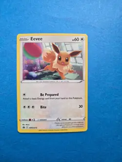 Eevee SWSH212 Holo Sword Shield Cosmos Black Star Promo Pokemon TCG - Image 1