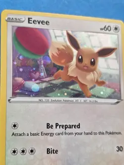 Eevee SWSH212 Holo Sword Shield Cosmos Black Star Promo Pokemon TCG - Image 2
