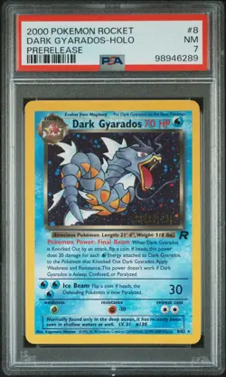 Dark Gyarados - PSA 7 Holo Prerelease Promo - 8/82 Team Rocket - Pokemon (289) - Image 1