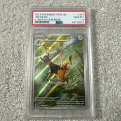 2024 POKEMON TWM EN-TWILIGHT MASQUERADE ILLUSTRATION RARE #177 HELIOLISK PSA 10 - Image 1
