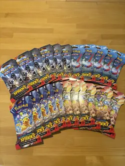 Pokemon Scarlet & Violet Surging Sparks Sealed Blister Pack Lot Of 22 - Image 1