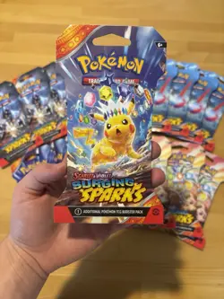 Pokemon Scarlet & Violet Surging Sparks Sealed Blister Pack Lot Of 22 - Image 2