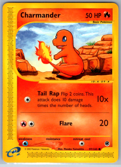 Pokemon Charmander e-Series Expedition Base 97/165 NM - Image 1