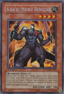 Yugioh! LP Koa'ki Meiru Bergzak - TSHD-EN099 - Secret Rare - Unlimited Edition L - Image 1