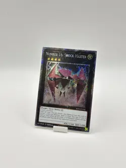 Yu-Gi-Oh! Number 16: Shock Master RA04-EN166 Plat. Secret Rare 1st Edition - Image 1