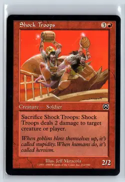 SHOCK TROOPS - MTG Magic the Gathering Card - Mercadian Masques - Common - Image 1