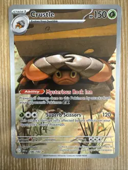 Crustle 186/182 Destined Rivals Illustration Rare NM Pokemon Card - Image 1