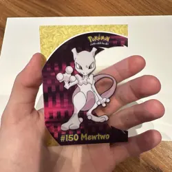 2000 Topps Pokemon #150 Mewtwo PC5 Animation Clear Chase Card - Image 1