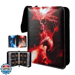 Card Binder Album 4 Pocket, 400 Pockets Trading Card Holder Binder with 50 Re - Image 1