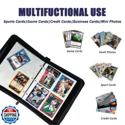 Card Binder Album 4 Pocket, 400 Pockets Trading Card Holder Binder with 50 Re - Image 4