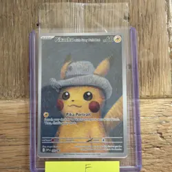 Pokemon Pikachu With Grey Felt Hat 085 Promo Card Pokemon x Van Gogh Museum NM - Image 1