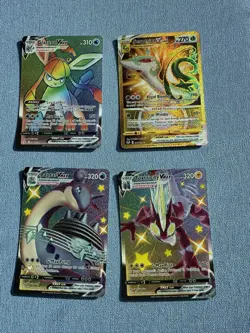 Pokemon TCG SWSH VMAX & VSTAR 4 CARD LOT - Glaceon VMAX, Lapras, Serperior, etc. - Image 1