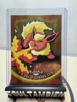 Topps Pokemon Tv Animation Series Flareon Foil Card - Image 1
