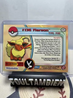 Topps Pokemon Tv Animation Series Flareon Foil Card - Image 2