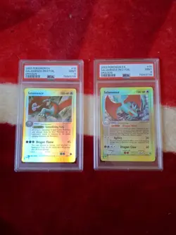 Mint Psa Graded Rainbow Reverse Holo Ex Dragon Salamence Pokemon Card Bundle Lot - Image 1