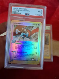 Mint Psa Graded Rainbow Reverse Holo Ex Dragon Salamence Pokemon Card Bundle Lot - Image 3