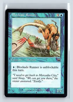 BLOCKADE RUNNER - MTG Magic the Gathering Card - Mercadian Masques - Common - Image 1