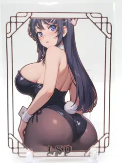 Goddess Story - Pink Metal Waifu Card - Sakurajima Mai - NUMBERED 022/200 - Image 1