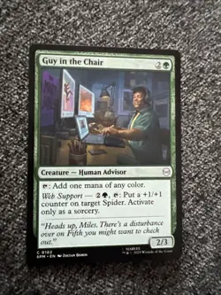 2025 Magic The Gathering MTG Marvel EN Foil C 0102 Guy in the Chair KM035 - Image 1