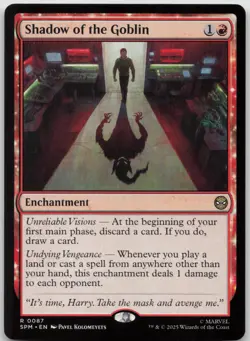 MTG 0087 R - Shadow of the Goblin - Marvels Spiderman Set - Image 1