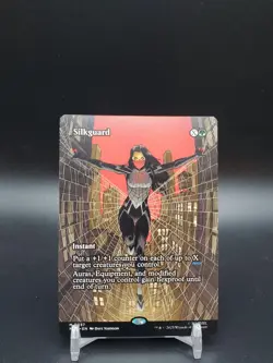 Silkguard Borderless Spider-Man NM MTG - Image 1