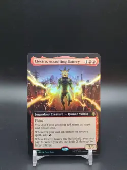 Electro, Assaulting Battery FOIL Extended Spider-Man NM MTG - Image 1