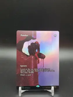 Ponder FOIL Borderless Spider-Man NM MTG - Image 1