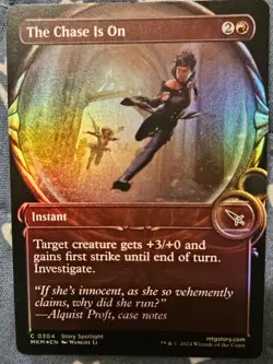 The Chase Is On FOIL - Showcase Karlov Manor MTG Magic - Image 2