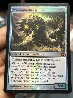German Foil • Wurmcoil Engine • *Wurmspiralmaschine* • Promo • Mtg (1990) - Image 1