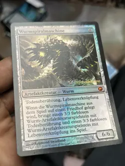 German Foil • Wurmcoil Engine • *Wurmspiralmaschine* • Promo • Mtg (1990) - Image 3