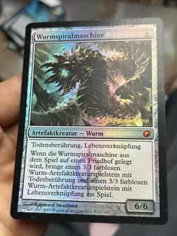 German Foil • Wurmcoil Engine • *Wurmspiralmaschine* • Promo • Mtg (1990) - Image 4