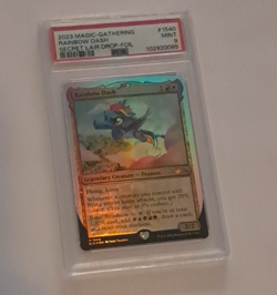 PSA 9 MINT Rainbow Dash FOIL Secret Lair My Little Pony Magic the Gathering MTG - Image 1