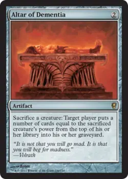 Moderate Play, English MTG Regular Altar of Dementia Conspiracy Magic the Gather - Image 1