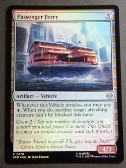 NM Foil Passenger Ferry, MTG, Marvel's Spider-Man, Magic the Gathering, 170 - Image 1