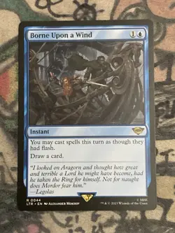 MTG Borne Upon a Wind Universes Beyond the Lord of the Rings (0044) Regular Rare - Image 1
