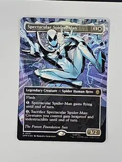 MTG ~ Spectacular Spider-Man ~ 0241 ~ Borderless ~ Textured Foil ~ pack fresh - Image 1