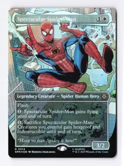 Spectacular Spider-Man (Borderless) (Foil) 14 (R) MTG Marvel's Spider-Man (SPM) - Image 1