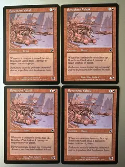 4x Bonethorn Valesk (NM) Scourge Common SCG Magic the Gathering MTG Playset - Image 1