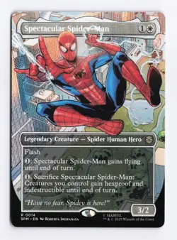 Spectacular Spider-Man (Borderless) 0014 (R) MTG Marvel's Spider-Man (SPM) - Image 1
