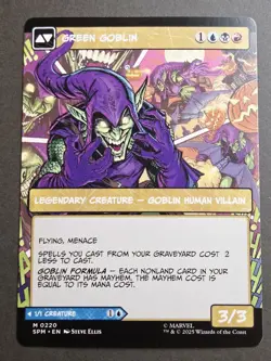 Norman Osborn (Borderless) - 0220 - Marvel's Spider-Man MTG NM/M. - Image 2